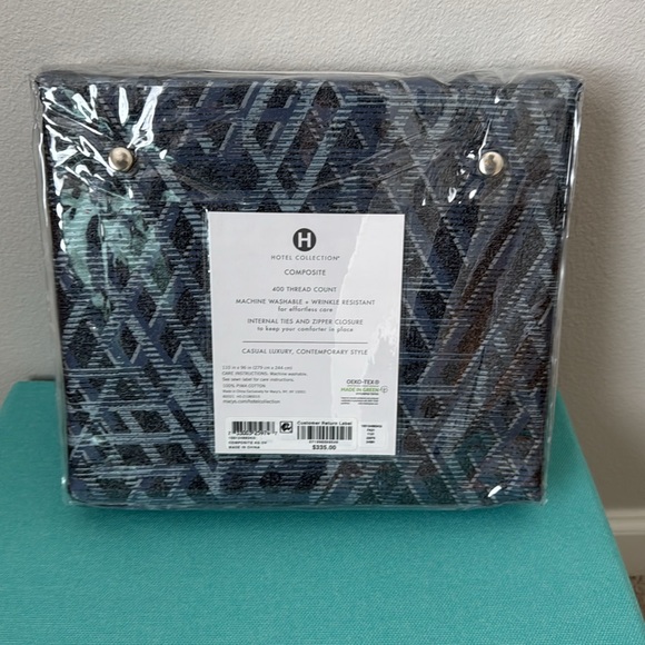 King Composite Geometric Duvet Cover - Picture 7 of 7